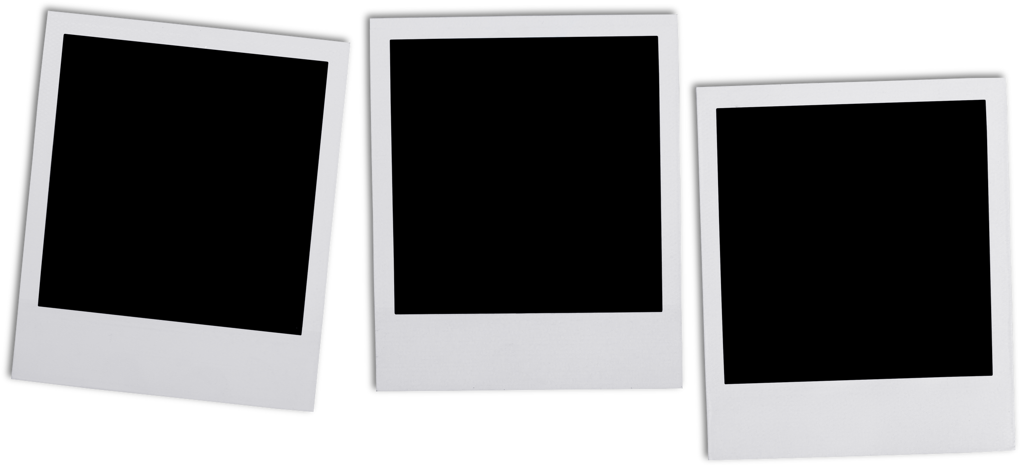 Three Blank Polaroids